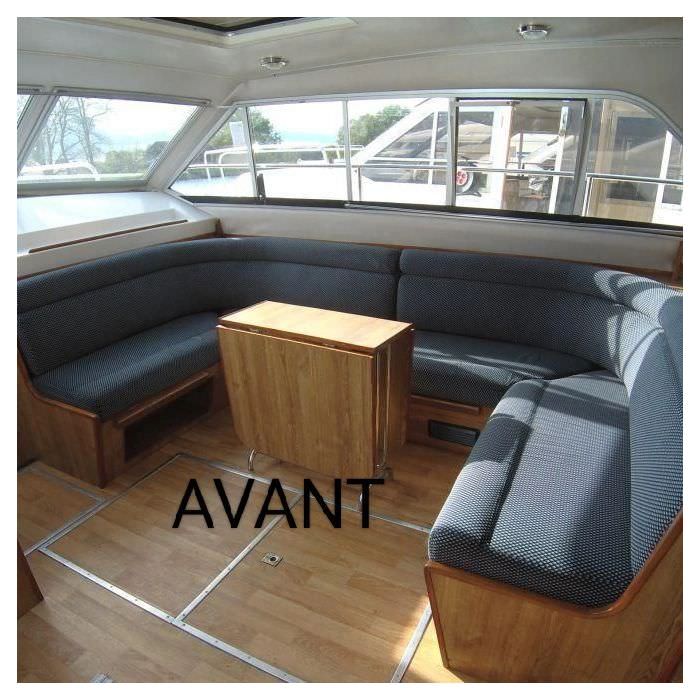 Rénovation banquette de bateau