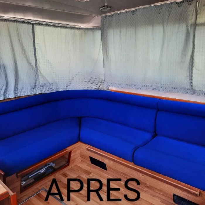 Rénovation banquette de bateau