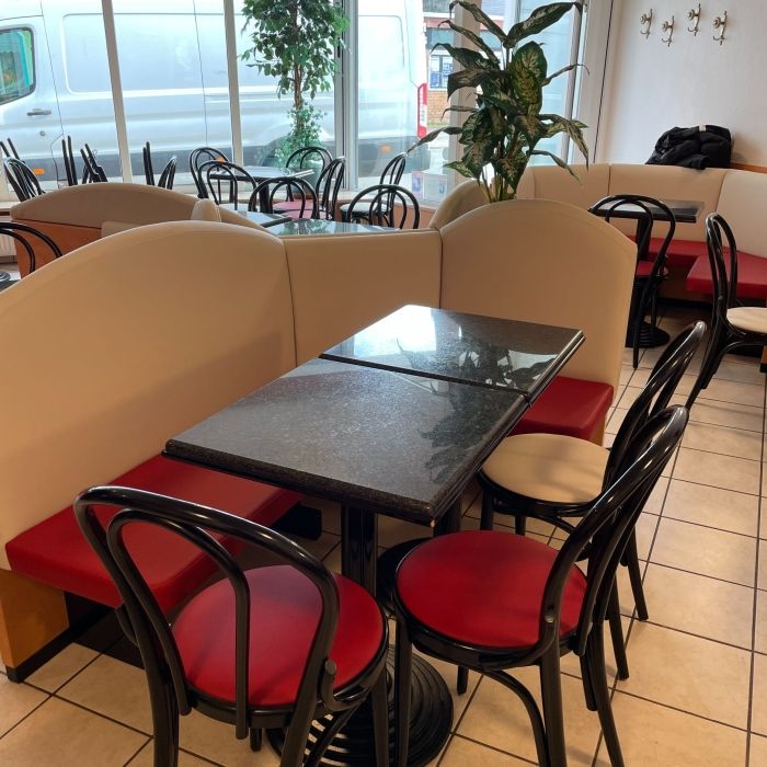 Recouvrement banquette restaurant