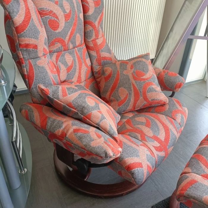 Recouvrement fauteuil avec repose pied