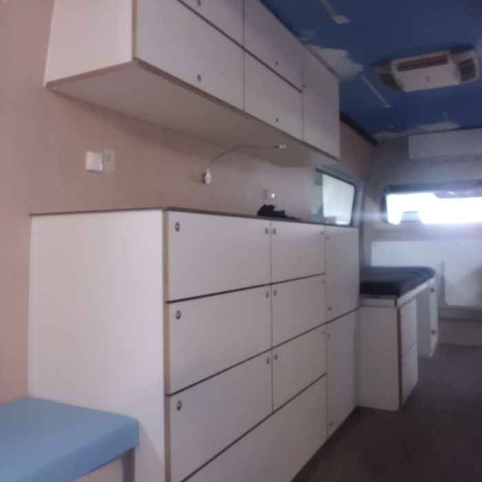 Aménagement d'une ambulance