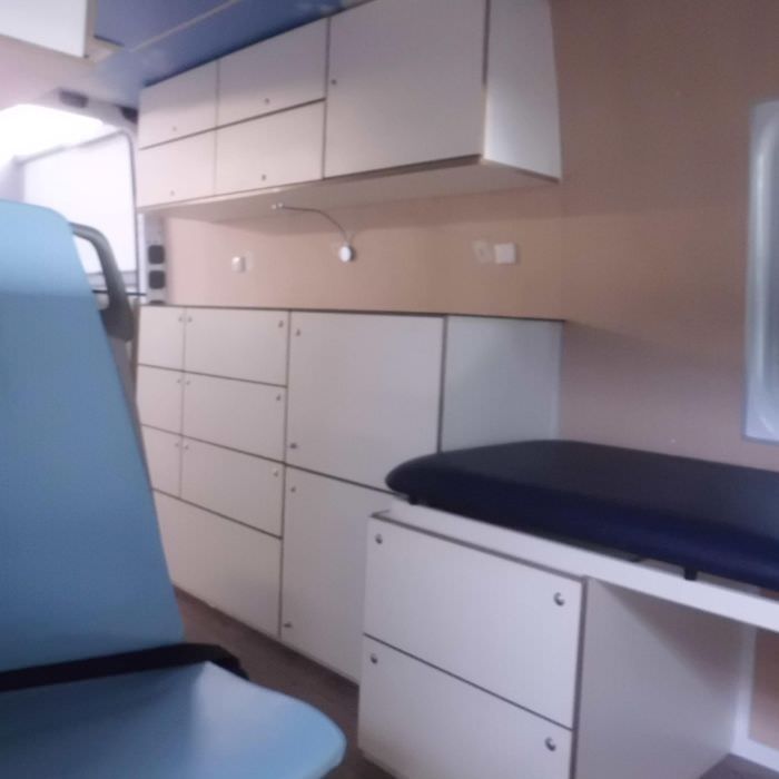 Aménagement d'une ambulance