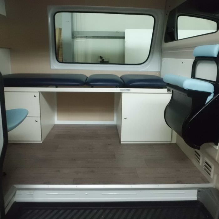 Aménagement d'une ambulance