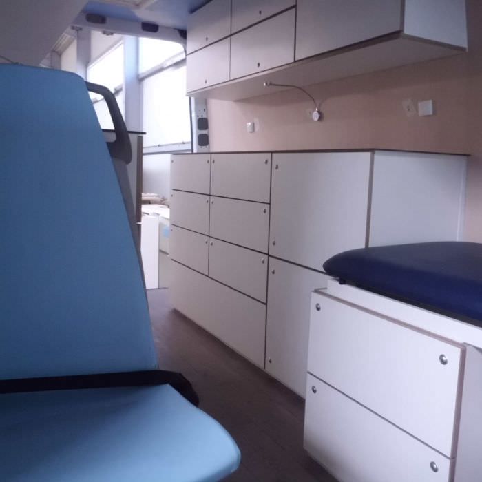 Aménagement d'une ambulance