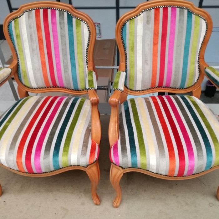 Restauration de fauteuils Voltaire