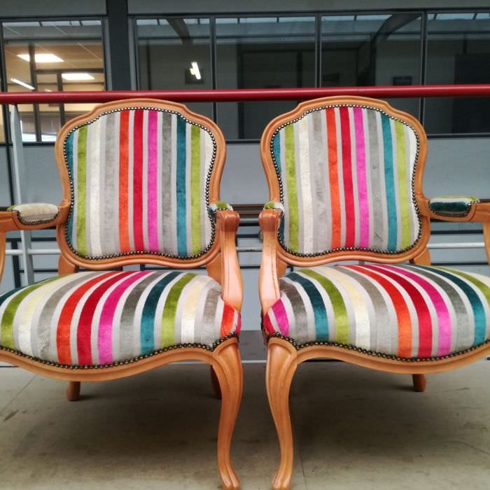 Restauration de fauteuils Voltaire (2024) Sellerie Industrielle de l