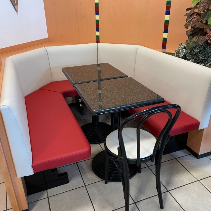 Recouvrement banquette restaurant